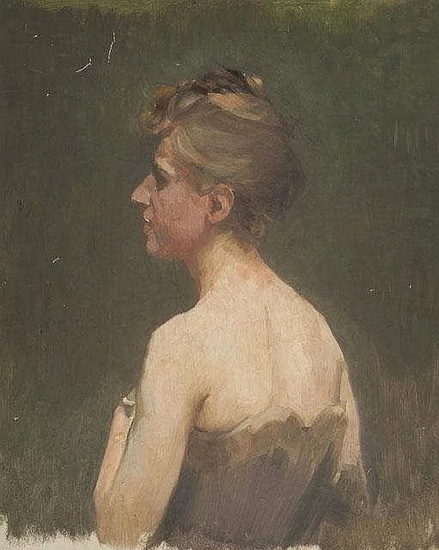 Ritratto di donna vista da dietro